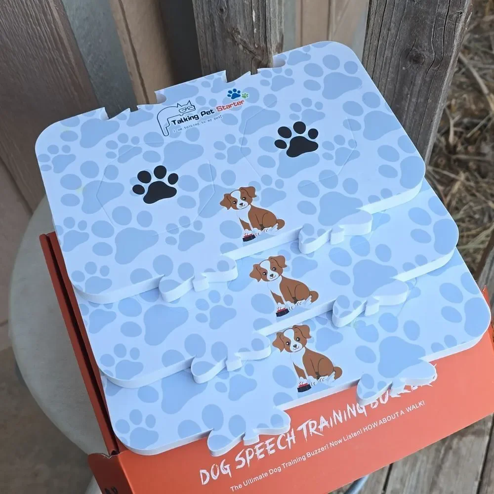 Recordable Dog Buttons for Communication set 6, DOG TRAINING PRACTICE! ZWMBYN